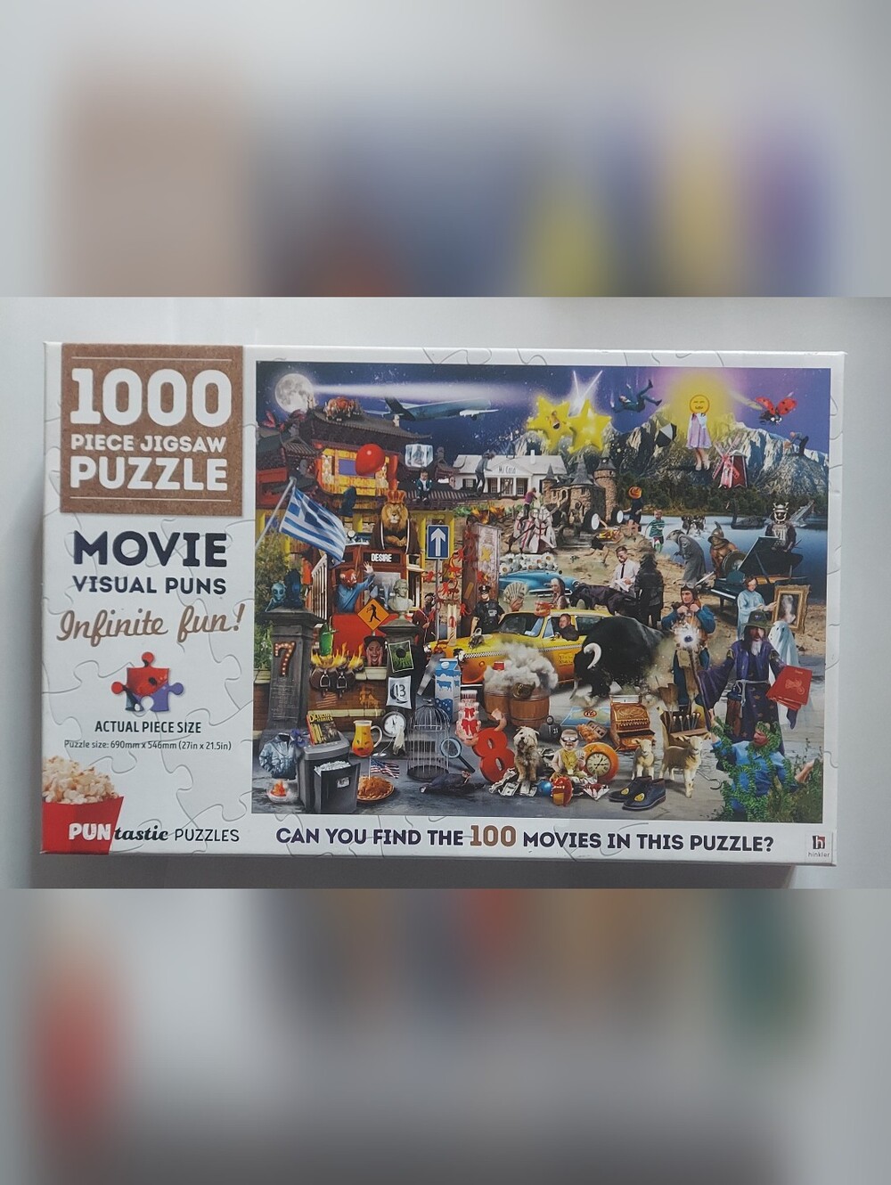 Puntastic Puzzles " Movie Visual Puns" - 1000 Piece Jigsaw Puzzle
